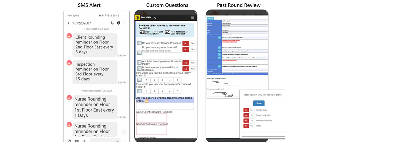 EVS Nurse/Client Rounding to help improve communication and service needs from clients