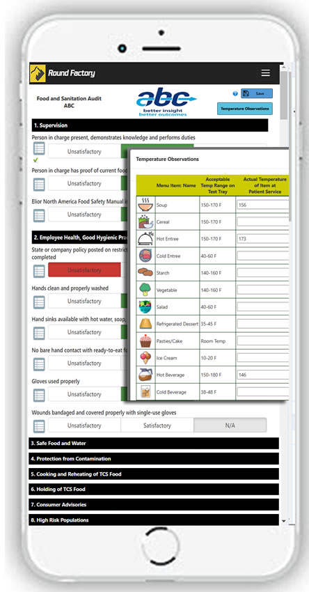 Food safety and sanitation audit