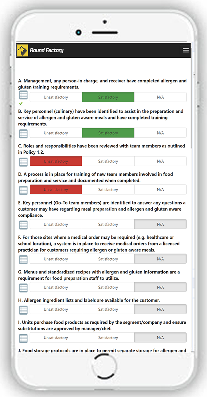 FNS Allergens Audit